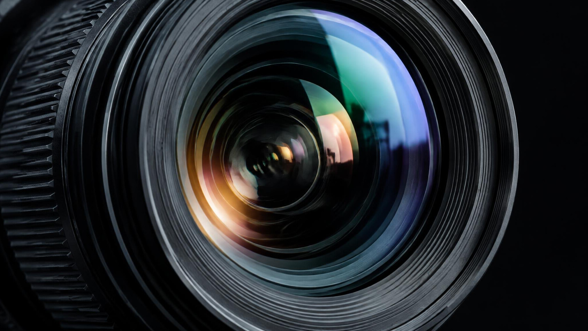 Close-up of a camera lens